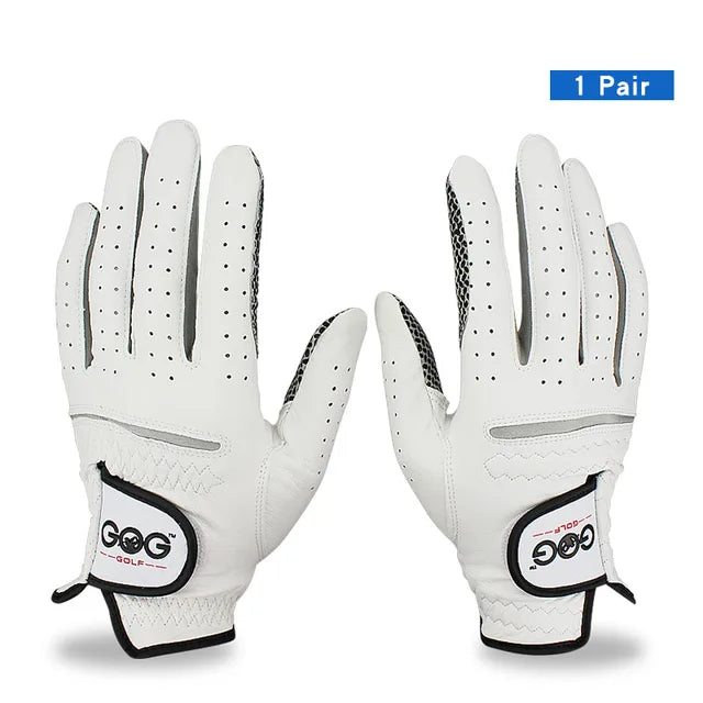 Indoor Cricket Batting Gloves - Soft Breathable Pure Sheepskin Genuine Leather with Anti-Slip