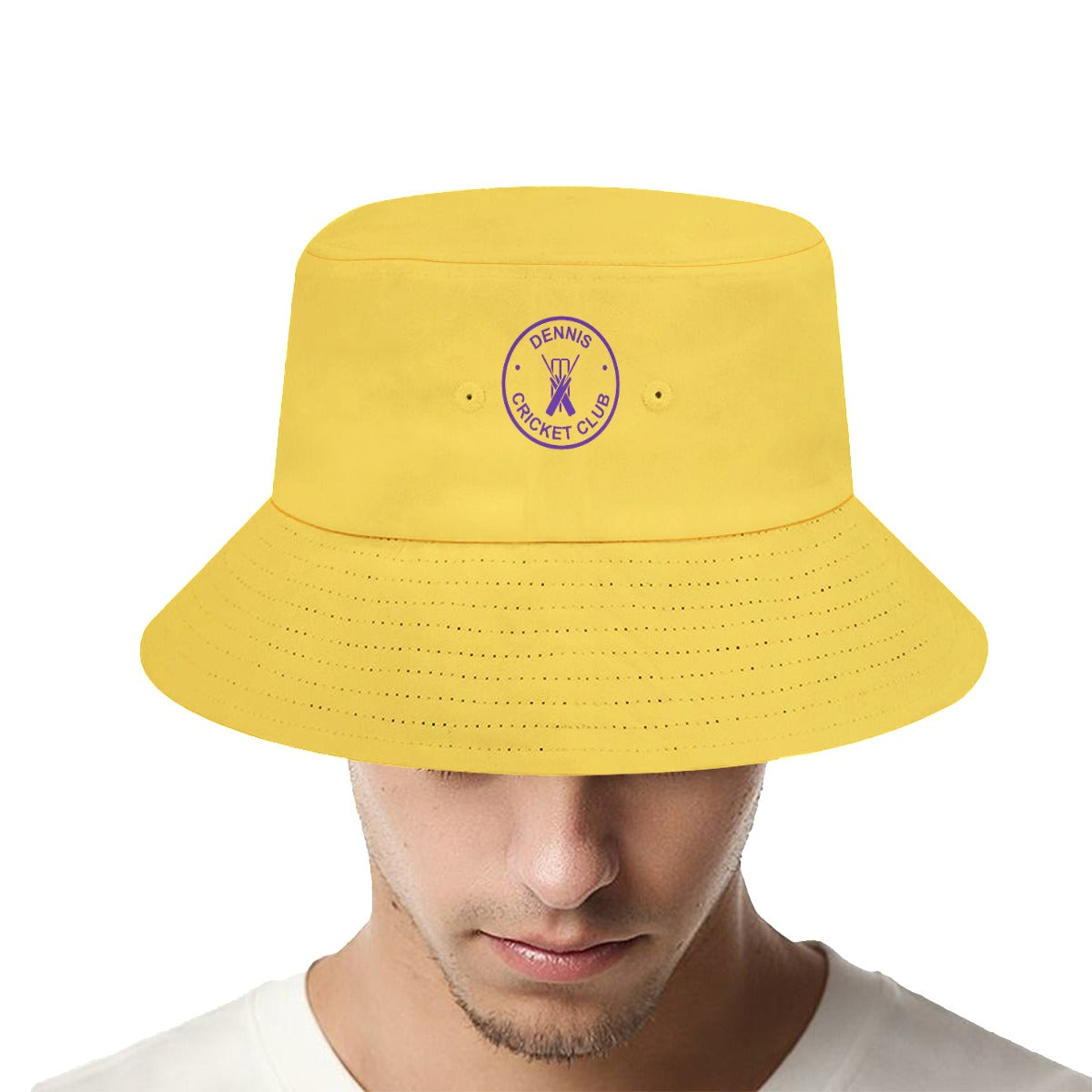 Club Community Demonstration Cricket Club Men's Gold Bucket Hat